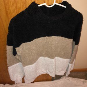 turtle neck sherpa shirt